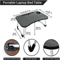 " Multi-function and Removable Stand Folding Computer Laptop Desk Small Bed Desk Simple Dormitory Lazy Table Bed with Laptop Table with Holder Slot Portable Table Stand for Laptop.