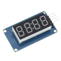 TM1637 4 Bits Digital LED Display Module For Arduino 7 Segment 0.36 Inch Clock RED Anode Tube Four Serial Driver Board Pack. 