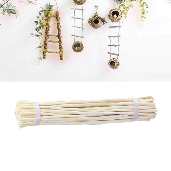 50x Sticks Wood Twigs for DIY Crafts Miniature Garden Card Making 20cm White