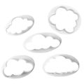 5Pcs Cloud Cake Cookie Biscuit Cutter Fondant Mold Decorating DIY Baking Tool. 