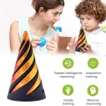 Langton Rotating Optical Illusion Toy Rotating Spiral Cone Toy Stress Relief Desktop Decor Gift Optical Illusion Vortex Thread Pass Through Pyramid Fidget Toy Pyramid Sculpture. 
