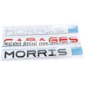 MORRIS GARAGES MG logo 3D letters with Vinyl stickers for MG ZS, MG HS, MG5, MG Cyberster。.