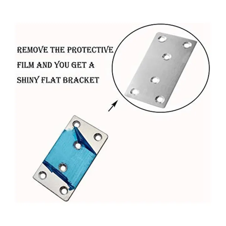 24Piece%20Mending%20Plate%20with%20Screws%20Flat%20Brace%20Silver%20Heavy%20Duty%20Flat%20Straight%20Brackets%20Metal%20Mending%20Plate%20for%20Metal%20Wood%20-%20Image%204