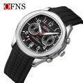 OFNS O'Fannie Time Six-pin Digital Silicone Band Sports Cross-border Luminous Calendar Student Quartz Watch. 