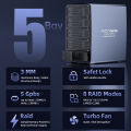 ACASIS 2.5/3.5 Dual Bay SATA To USB 3.0 HDD Enclosure Array Desktop Mobile Hard Disk Box RAID Cabinet USB 3.0 Sata Interface Dual Disc External 36TB for Windows Mac OS.