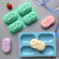 Soap Mold 4 DIY Decoration Silicone 3D Mooncake Mold.