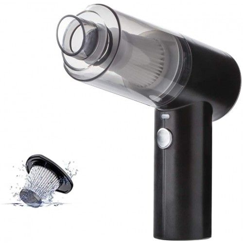 2 in 1 Wireless Portable Mini Vacuum Cleaner with Led Lights for Car and Home Cleaning