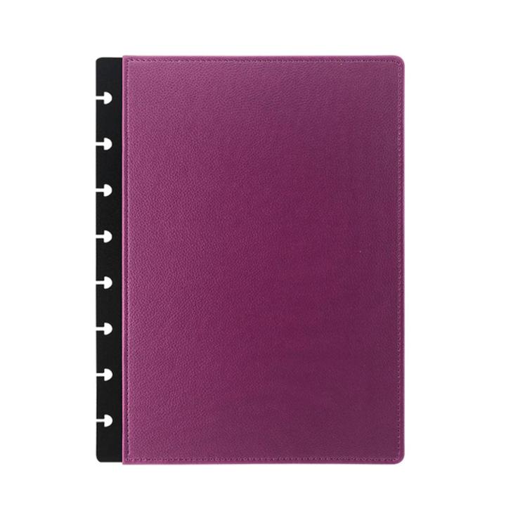 2pcs A5 Leather Cover for Disc Ring Binding Notebooks Planner Mushroom Hole Planner Binder Notebook Covers Office Accessories