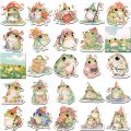 10/50pcs Cute Colorful Frog Stickers Aesthetic Decals Decorative Scrapbook Notebook Phone Luggage Sticker.