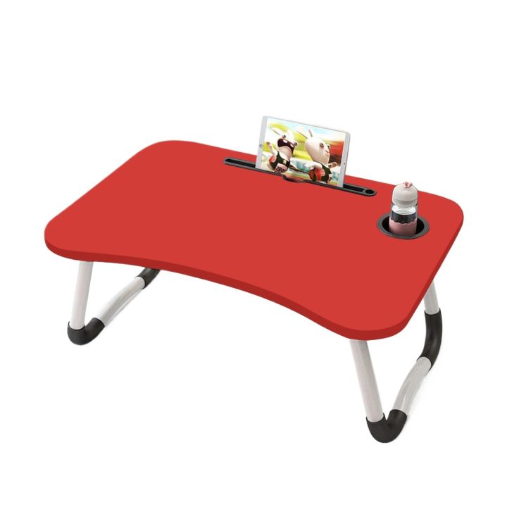 Portable Foldable Home Laptop/Notebook Stand Desk/Table for Study- Red