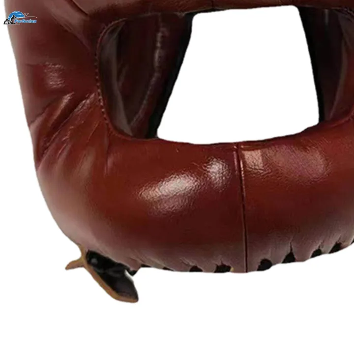 Boxing%20Headgear%20Full%20Coverage%20Kickboxing%20Head%20Gear%20for%20Sparring%20Grappling%20L%20Brown%20-%20Image%209