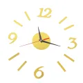 3D Wall Clock Mirror Wall Stickers Creative DIY Wall Clocks Removable Art Decal Sticker Home Decor Living Room Quartz. 