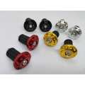 Motorcycle Motor Bike CNC 7/8" Aluminum Universal Handlebar Handle Gutli Hand Grip Bar End Plug Cap Slider.