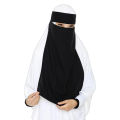 Niqab one part muslim long nikab with extra width ribbon. 