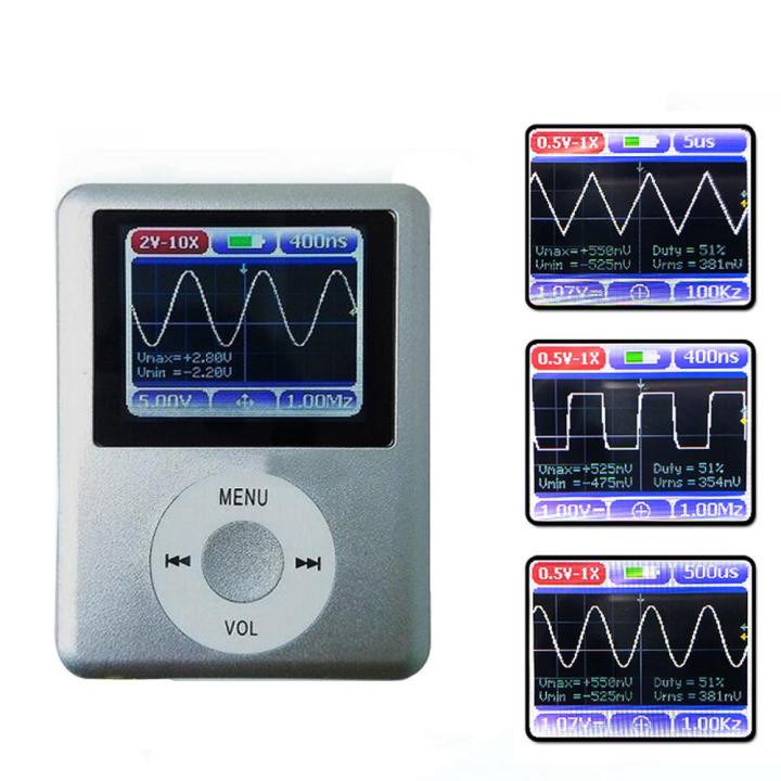 DSO168%201.8"%20Color%20Display%20Screen%20Handheld%20Portable%20Digital%20Mini%20Oscilloscope%20with%2020MHz%20Bandwidth%20and%20100M%20Sampling%20Rate%20-%20Image%202