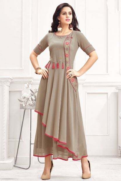 Stylish%20Long%20Dress%20For%20Fashionable%20%20Girls%20-%20Image%203
