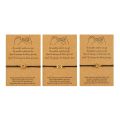 3pcs Promise Bracelets Distance Matching Bracelets Set Friendship Family Mother 40GB.