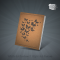 Papertree Vintage A5 Notebook Sketchbook Drawing Sketchpad Flying Butterfly Perfect for Graphite Colour Pastel and Charcoal Art.