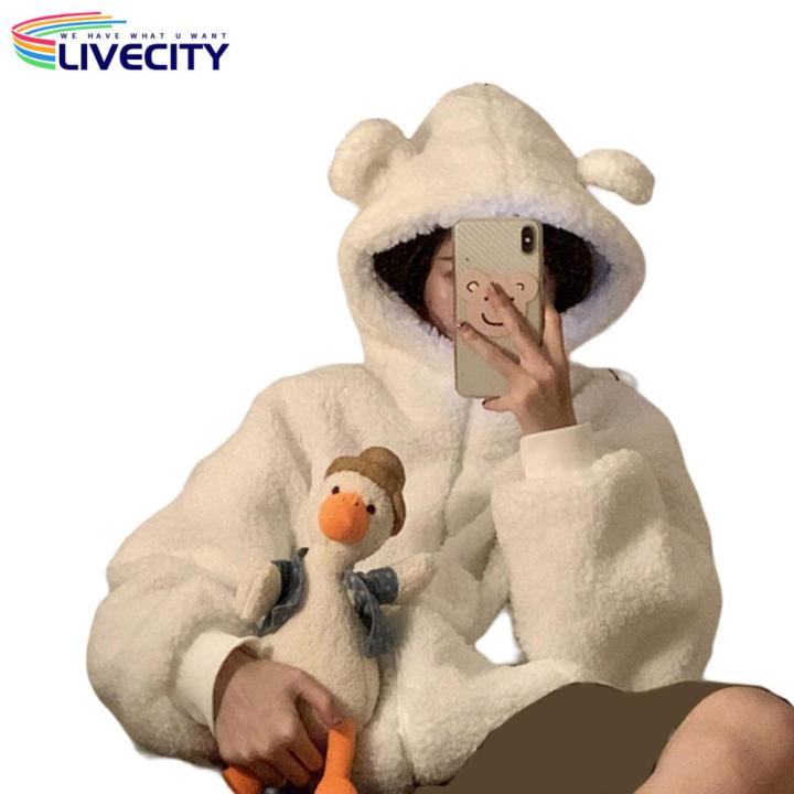 Imitation%20Lambswool%20Outerwear%20Zipper%20Closure%20Fall%20Winter%20Thickened%20Plush%20Cardigan%20Jacket%20-%20Image%209