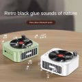 2024 New Retro Vinyl Wireless Bluetooth Speaker Alarm Clock Small Record Player Portable High-quality Audio Home Smart Stereo. 