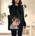 Premium Tote Bag with Zipper Canvas Tote Bag for Women Trendy Shopping Bag / College Bag / University Bag Tote Bag, Canvas Bag with Zipper With Amine 1pis.