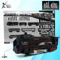 Rail King - Intelligent Classical Express Train Track Playset Toy for Children - Fun and Educational Car Toy for Hours of Entertainment.