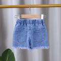 Summer Kids Short Denim Shorts for Girls Fashion Girl Short Princess Jeans Children Pants Girls Shorts Flower Girls Clothing. 