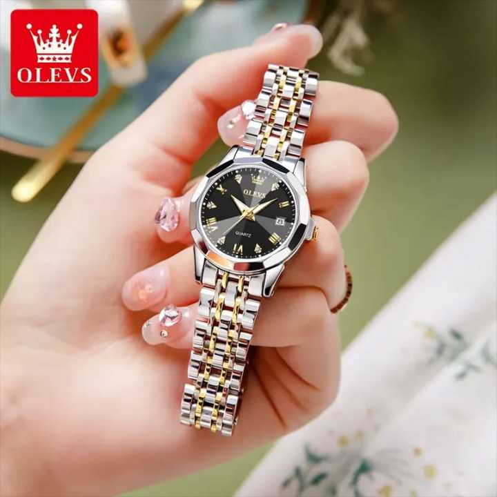 Stylish%20&%20Fashionable%209931%20Elegant%20Rhombus%20Mirror%20Original%20Quartz%20Ladies%20Watch%20-%20Image%205