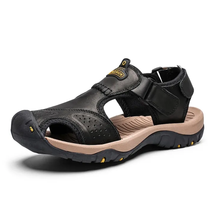 Brand%20New%20Summer%20%20Leather%20Outdoor%20Men's%20Shoes%20Men%20Sandals%20For%20Male%20Casual%20Shoes%20Men%20Beach%20Sandals%20Fashion%20Sneakers%2038-46%20-%20Image%204