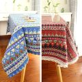 Wholesale Southeast Asian Ethnic Style Cotton Linen Tablecloth Bohemian Style Table Cloth Vintage Yunnan Lijiang Folk Tea. 