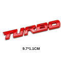 3D Metal Chrome Zinc Alloy Car Emblem Stickers Modified Accessories Metal Turbo Badge Sticker Car Styling Auto 3D Emblem Badge Sticker for All Cars Truck SUV.
