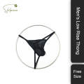 2 Pieces Mens Sexy Low Rise Briefs Thong Underpants Lingerie From Shilpiana / Stylish & Fashionable Seductive T-Back Panties For Mens (Black, White  - Free Size). 