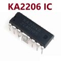 2Pcs - KA2206 Amplifier IC KA2206B DIP12 Dual Audio Power Amplifier DIP-12 Audio Amplifier Speaker Power 2-Channel KA2206 Audio Power Amplifier Chip 12 Pin Leads KA2206 IC.