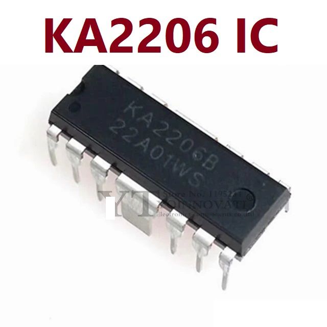 2Pcs - KA2206 Amplifier IC KA2206B DIP12 Dual Audio Power Amplifier DIP-12 Audio Amplifier Speaker Power 2-Channel KA2206 Audio Power Amplifier Chip 12 Pin Leads KA2206 IC