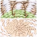 Nordic Rattan Grass Plate Wall Decoration Moroccan Style Straw with Hang Hook Background Living Room Wall Art Home Decor.