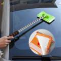 Car Window Cleaner Anti Slip Extendable Handle Microfiber Auto Glass Wiper. 