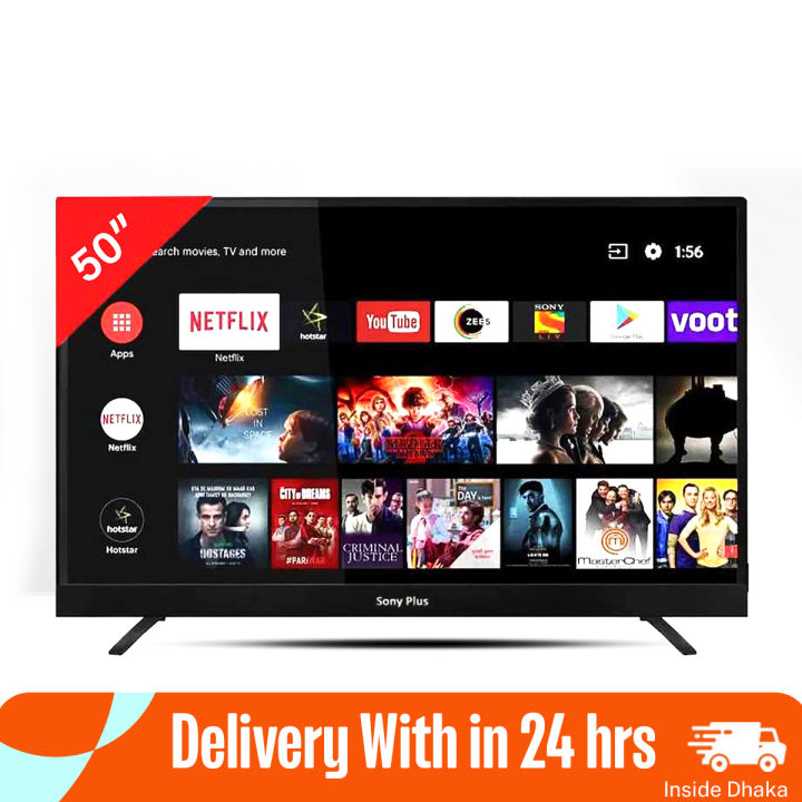 Sony Plus 50" 4K SMART ANDROID voice control TV