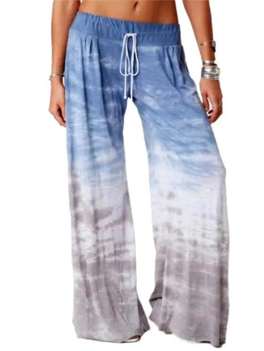 Women's%20Lounge%20Pants%20Loose%20Lace%20Up%20Casual%20Pants%20Gradient%20Tie-Dye%20Printed%20Yoga%20Sport%20Long%20Pnats%20Wide%20Leg%20Pants%20-%20Image%207