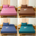 Waterproof Thicken Matter Cover Fitted Sheets Mattress Pad Protector Adjustable Bed Cover Anti-bacterial Bedspread 150/160x200cm. 