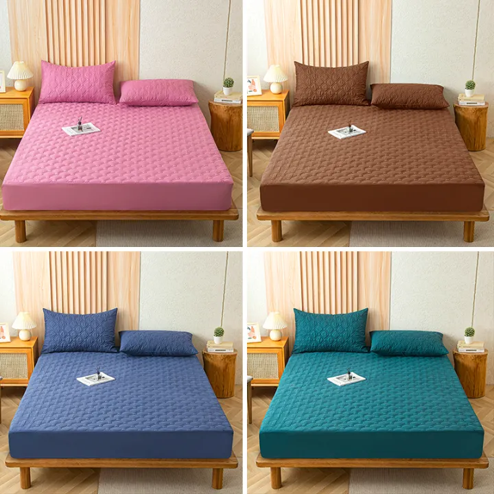 Waterproof%20Thicken%20Matter%20Cover%20Fitted%20Sheets%20Mattress%20Pad%20Protector%20Adjustable%20Bed%20Cover%20Anti-bacterial%20Bedspread%20150/160x200cm%20-%20Image%206