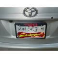 Premium Quality TRD Car number plate cover - 1Pis. 