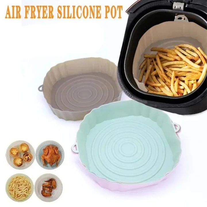 (New)%20air%20fryer%20ilicone%20bakes/udable%20Airfryer%20oven%20baking%20tray/pizza%20fried%20chicken%20Ilica%20gel%20pan%20pad%20-%20Image%205