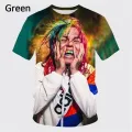 Hip hop rapper 69 6ix9ine Tekashi69 3D printed T shirt men's summer fashion cool round neck short sleeve tops tshirt graphic tee. 