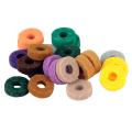 20Pcs Cymbal Stand Felt Washer Pad Replacement Round Soft for Drum Set Cymbals (Random Color ).