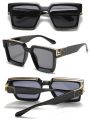Luxury Brand Fashion Steampunk Sunglasses Women 21 Colors Square Anti-glare Driving Sun Glasses For Men zonnebril dames.