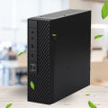 M06 Mini Desktop Case MINI-ITX PC Chassis Versatile and Efficient Industrial Control Case with Foot Stand Easy to Use. 