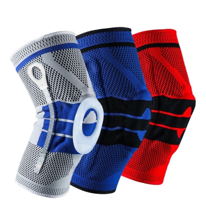 Knee Brace for Men Women Silicone Gel Spring Support Knee Pads