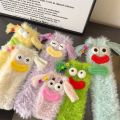 Winter Kawaii Fluffy Socks Kids Adult Cartoon Pattern Floor Socks Fleece Sleep Home Snow Stockings Thickened Warm Carpet Socks.