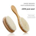 New Baby Care Pure Natural Wool Baby Wooden Brush Comb Brush Baby Hairbrush Newborn Hair Brush Infant Comb Head Massager. 