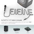 Fifine Dynamic 1/4'' Connection Vocal Microphone for Speaker Family Karaoke Small stage with On/Off Switch k6. 